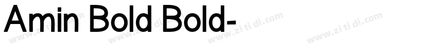 Amin Bold Bold字体转换